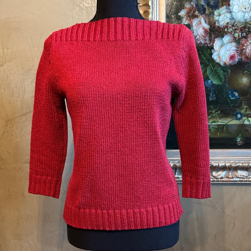 Elegant Dark-Red/Maroon Women's Sweater